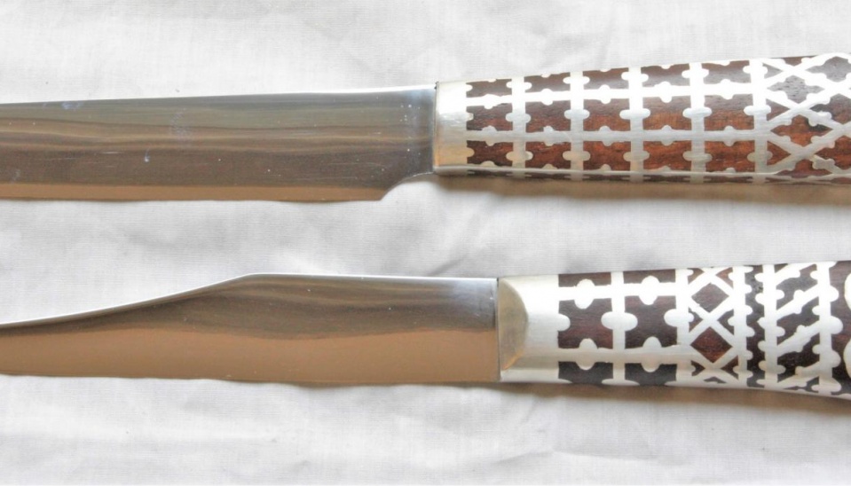 2. Súčasné nožiarske výrobky zdobené liatím od nožiara Milana Látku www.europeanblades.com